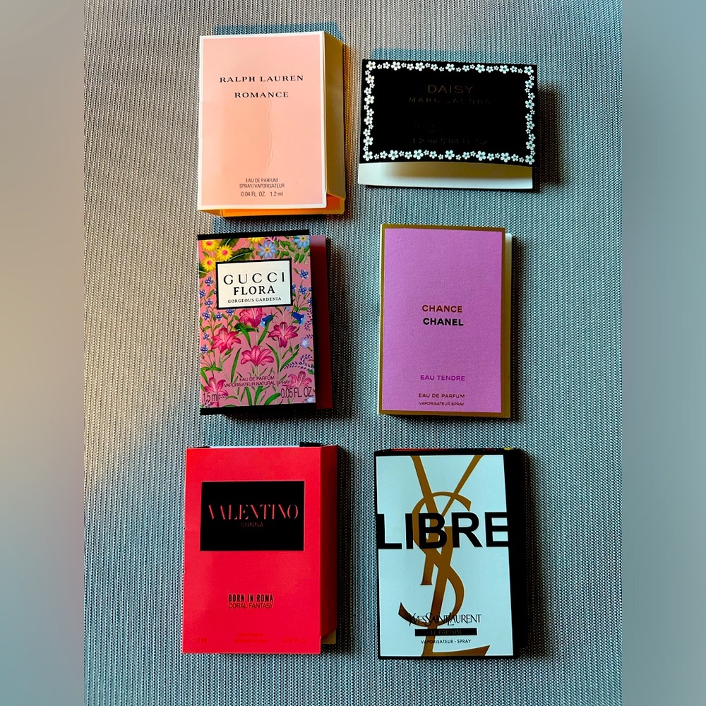 Bundle of 6 perfume set YSL,GUCCI, CHANEL